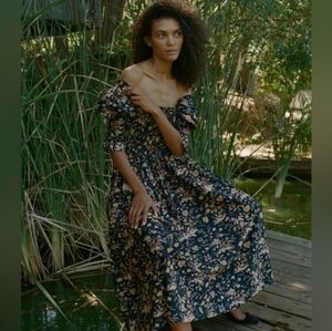 Doen Bijou in navy oak floral, large